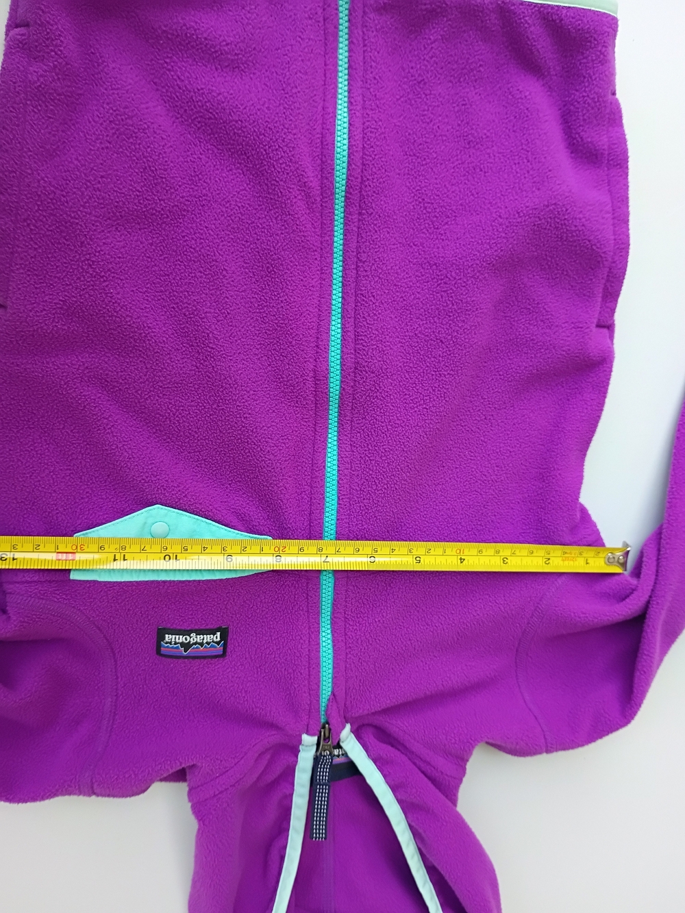Patagonia micro D Snap-t Purple Hooded Fleece Jacket Girls Size 5t - Picture 3 of 10